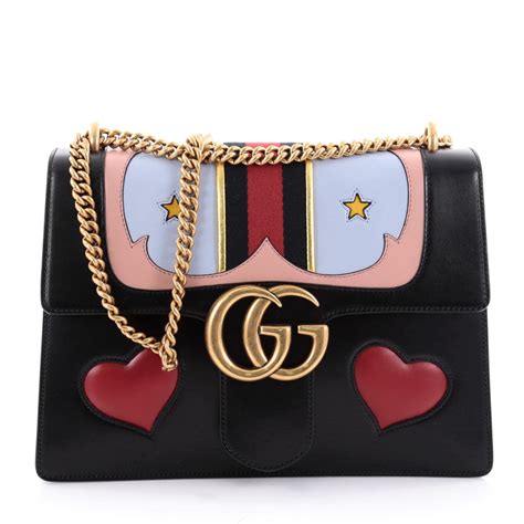 gucci marmont web heart bag|what makes gucci marmont bag.